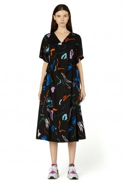 Thought Train Smock Dress