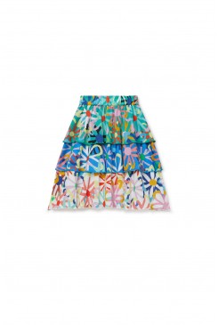 Daisy Chain Spliced Skirt