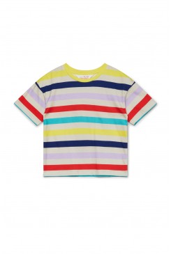 Lets Go Camping Stripe SS Tee