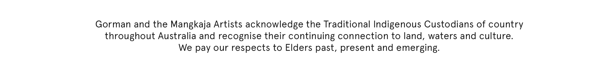 acknowledgment of country