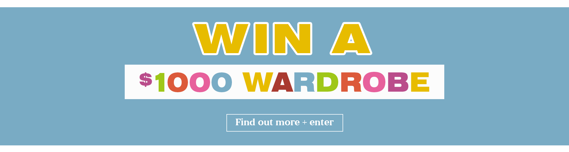 Win a $1000 wardrobe